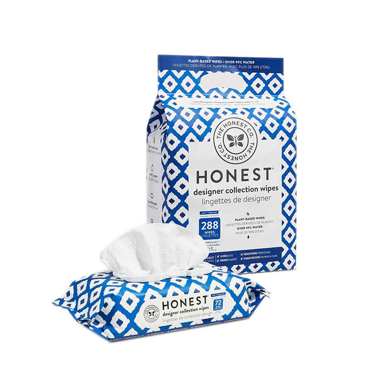Lingettes pour bébé en coton naturel et fibre de bambou biodégradables pour peaux sensibles