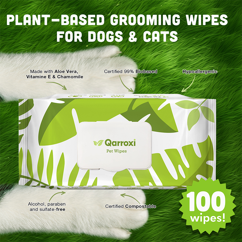 Lingettes pour animaux à ingrédients naturels