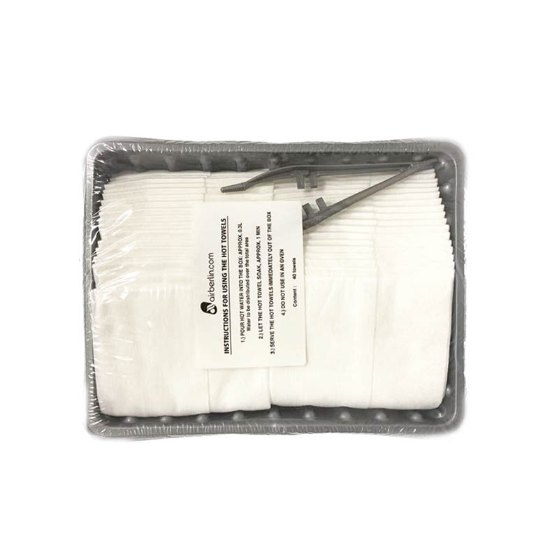 Serviettes de séchage à plateau spécial en pur coton Spunlace, Non tissé, épais, pour compagnies aériennes